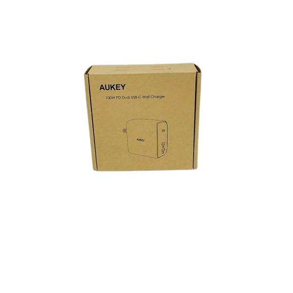 Aukey PA-B6 100W PD Dual USB-C Wall Charger Matte Black
