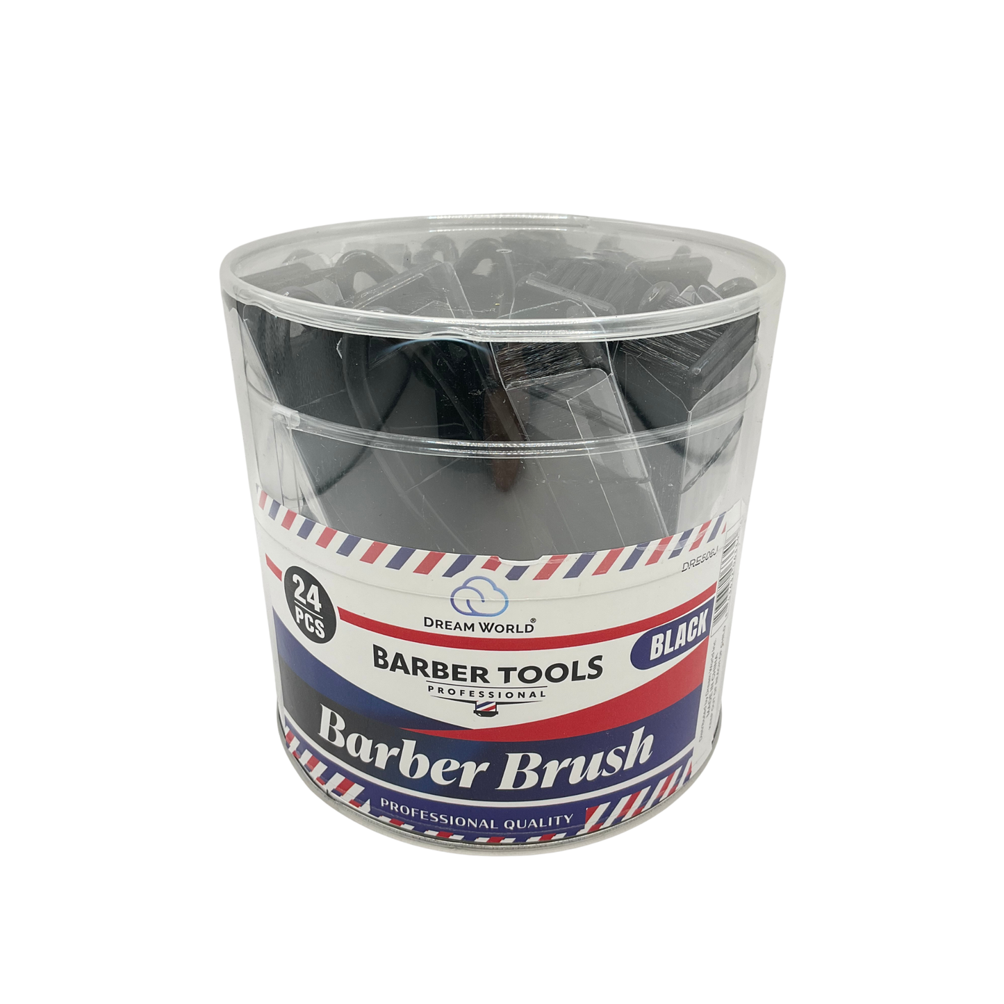 Dream World Barber Tools Black Barber Brush - 24PCS