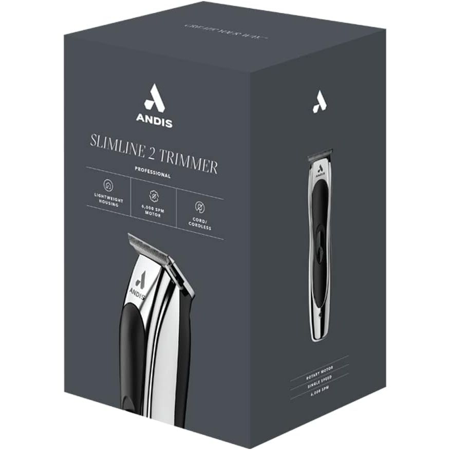Andis #24800 Slimline 2 Trimmer Lightweight Housing 6000 SPM Motor Cord/Cordless