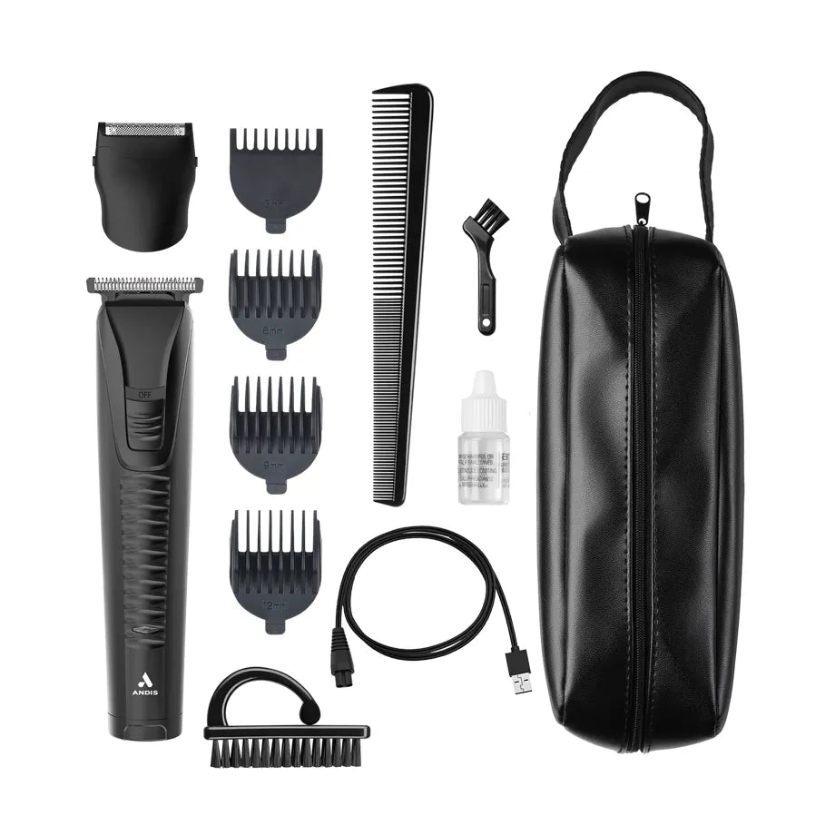 Andis #563070 inLiner 2 Cordless Trimmer & Shaver 12-Piece Interchangeable Kit