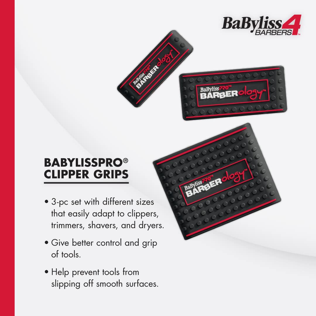 BaBylissPRO BBCKT8-PK Barberology Clipper Rubber Grips 3 Grips/Pieces