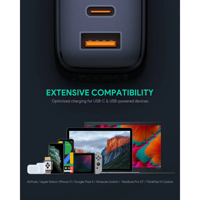 Aukey PA-B3 65W 2-Port PD Wall Charger