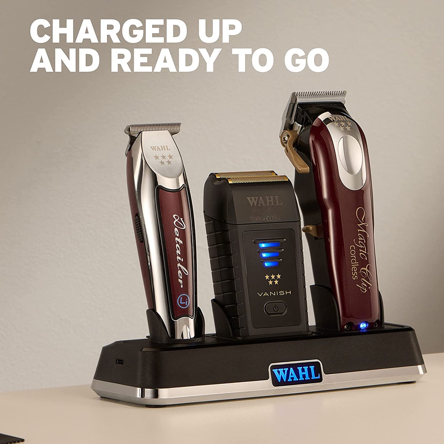 Wahl 3023291 Power Station Multicharge 3 Tools 6 Removable Tool Inserts Included
