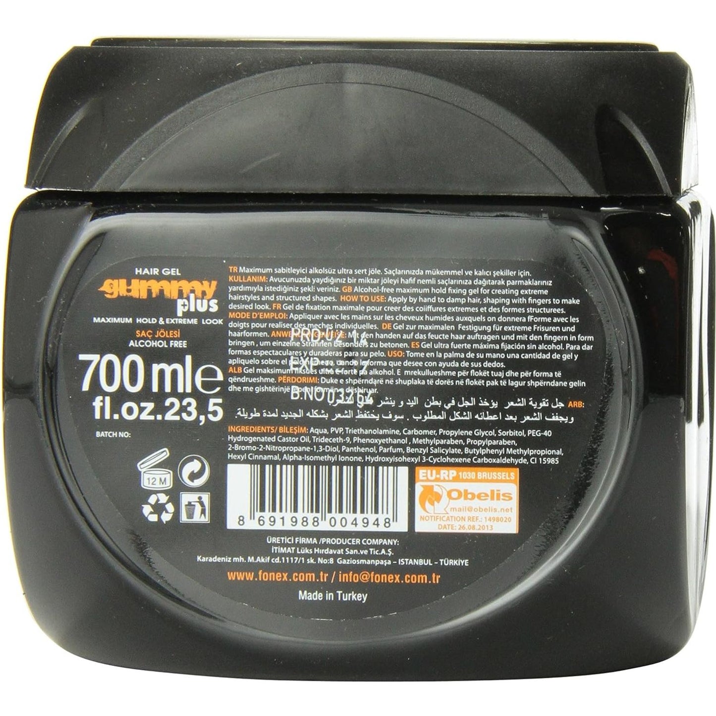 Gummy Professional HairGel Plus Maximum Hold Extreme Look 16.9fl oz