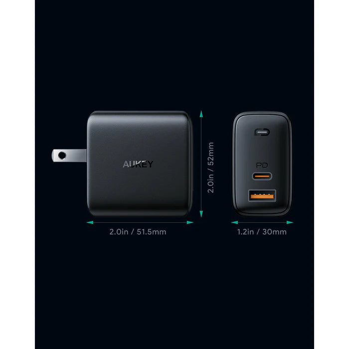 Aukey PA-B3 65W 2-Port PD Wall Charger
