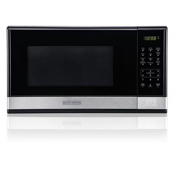Black & Decker EM031MNR 1.1 Cu. Ft. Microwave Oven Black & Stainless Steel