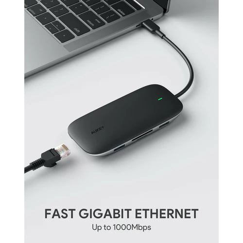 Aukey CB-C71 Link PD Pro USB-C Hub Chromebook Pixel Laptop Phone