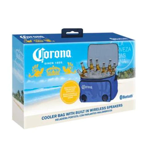 Corona Cooler Bag w/ Built In Bluetooth Wireless Speakers Relax Responsibly