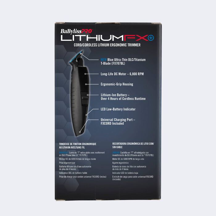 BaBylisPRO FX773NMB LithiumFX+ Cord/Cordless Ergonomic Trimmer