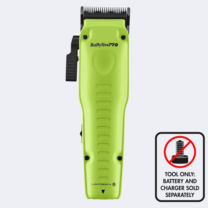 BaBylissPRO FX829NYLT Neon Yellow LoProFX Low Profile Interchangeable Battery Clipper