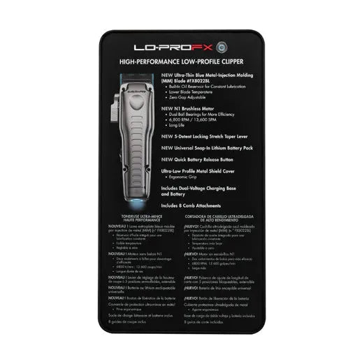 BaBylissPRO Lo-ProFX FXOne High Performance Low Profile Clipper Dual Voltage