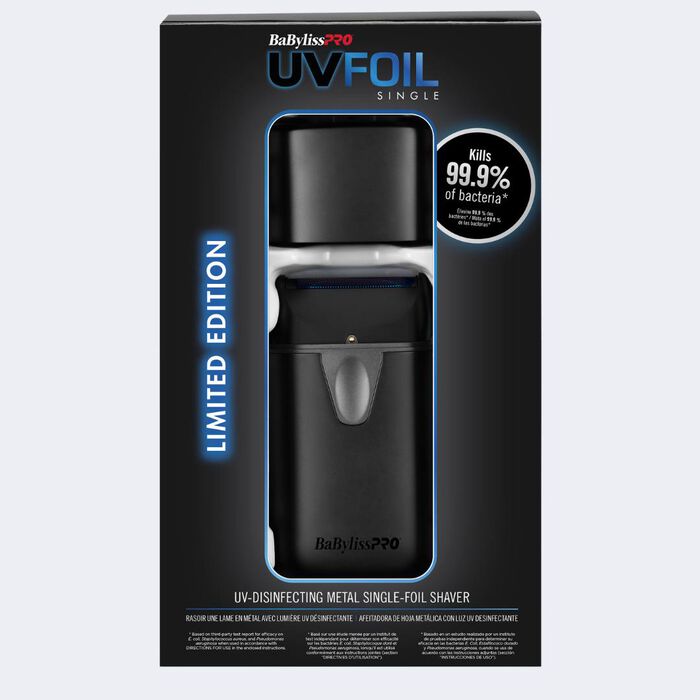 BaBylissPRO FXLFS1MB UVFoil Single-Foil Shaver Limited Edition Matte Black