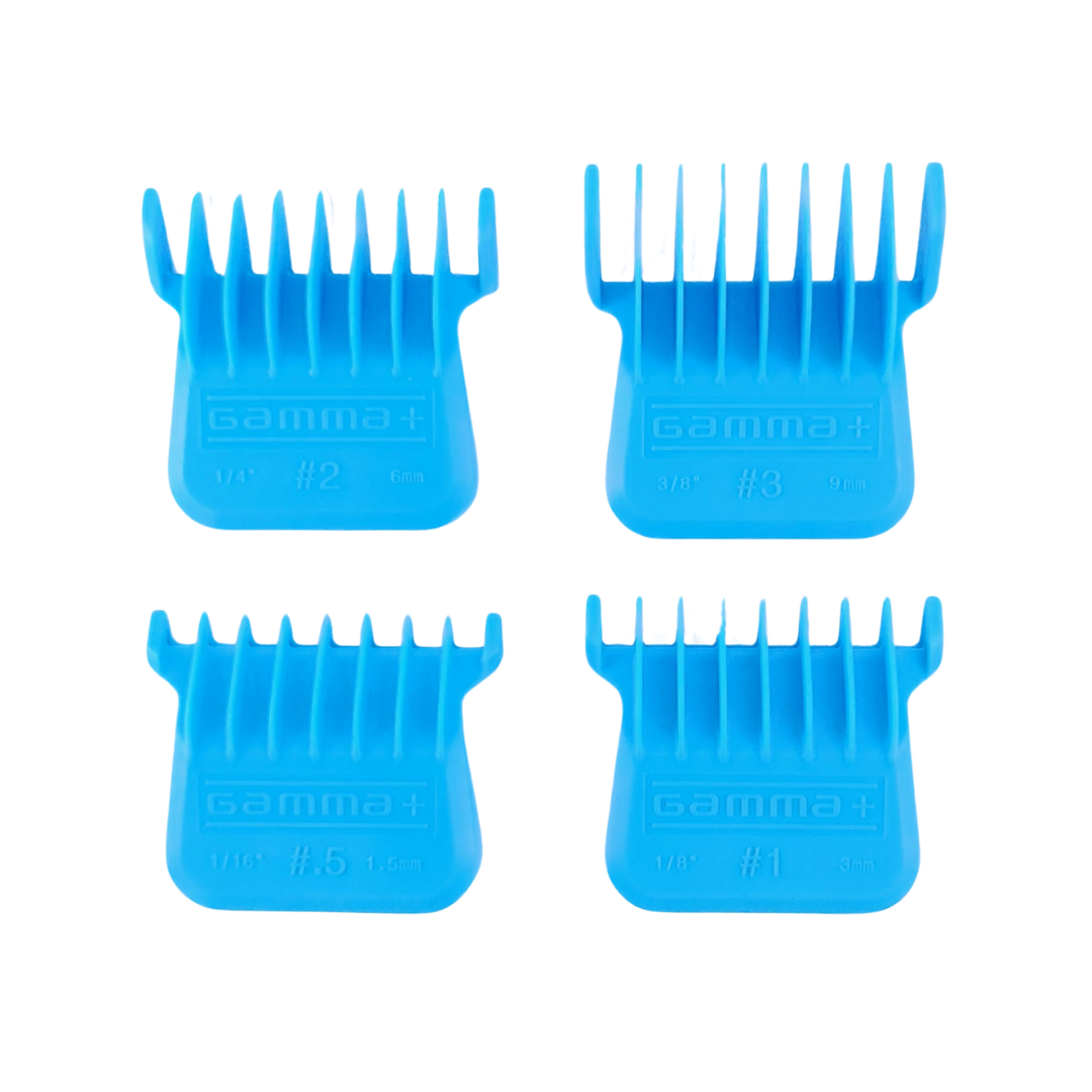 Gamma+ GPWMTG Wide Magnetic Trimmer Blade Guards (Blue)