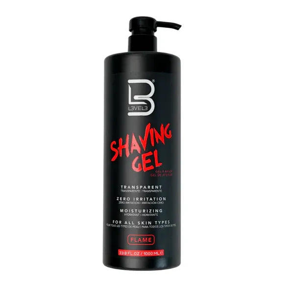 Level 3 Shaving Gel Transparent Zero Irritation Aqua/Ice 16.9fl oz