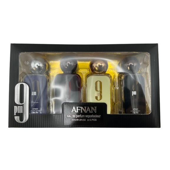 Afnan 9AM & 9PM Eau De Parfum Collection Set 30ml EACH x 4pcs