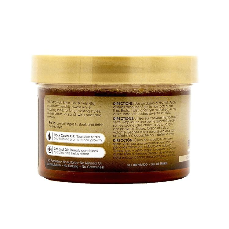 African Pride Black Castor Miracle Extra Hold Braid Lock & Twist Gel