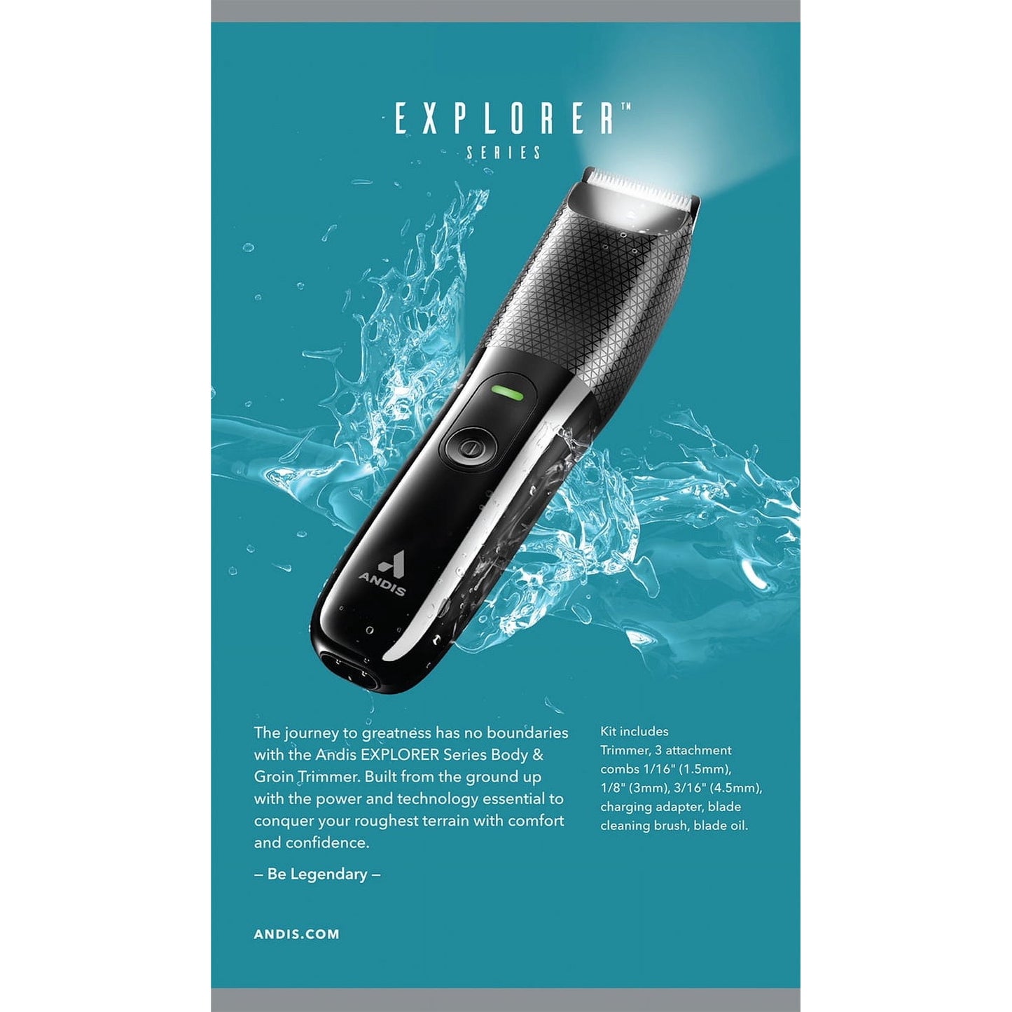 Andis 561088 Explorer Body & Groin Grooming Trimmer