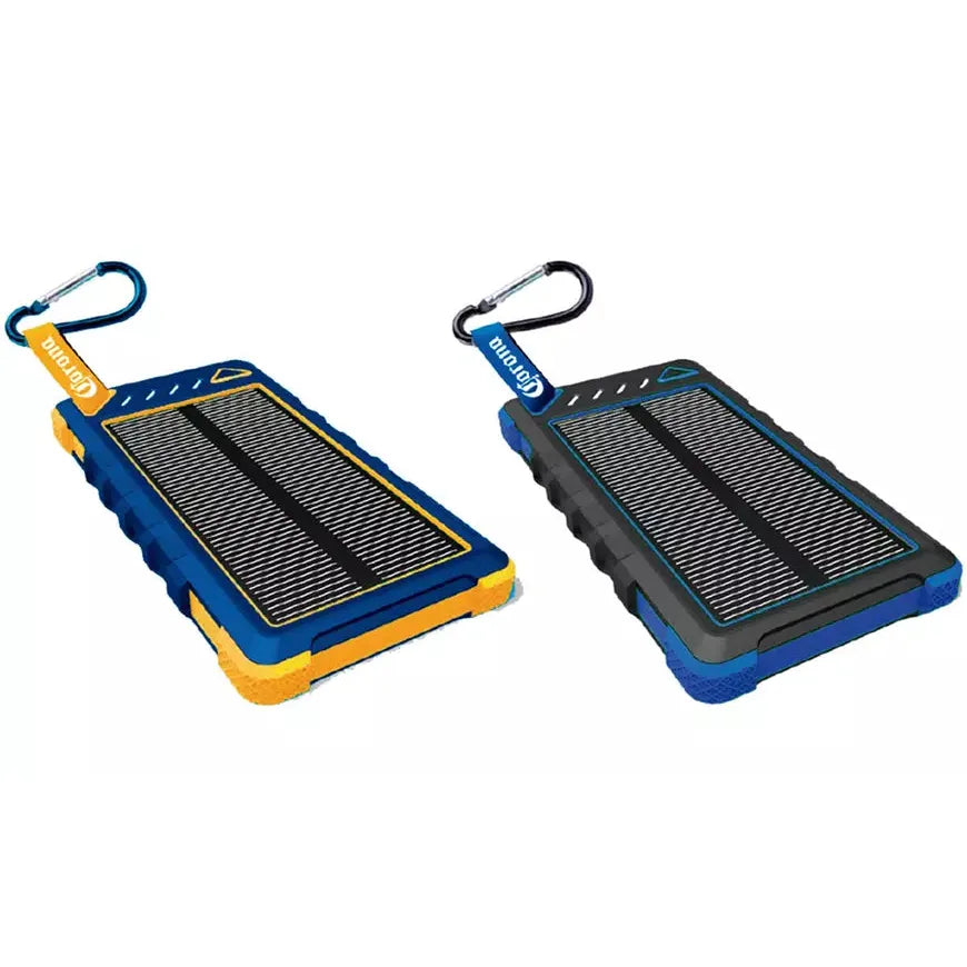 Corona 8000mAh Portable Water Resistant Solar Power Bank Shock Proof