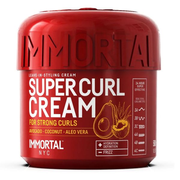 Immortal NYC Super Curl Cream Leave-In Styling Cream 500mL / 16.9oz