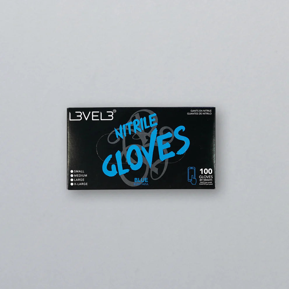 Level 3 Professional Nitrile Gloves Blue Small, Medium, Large