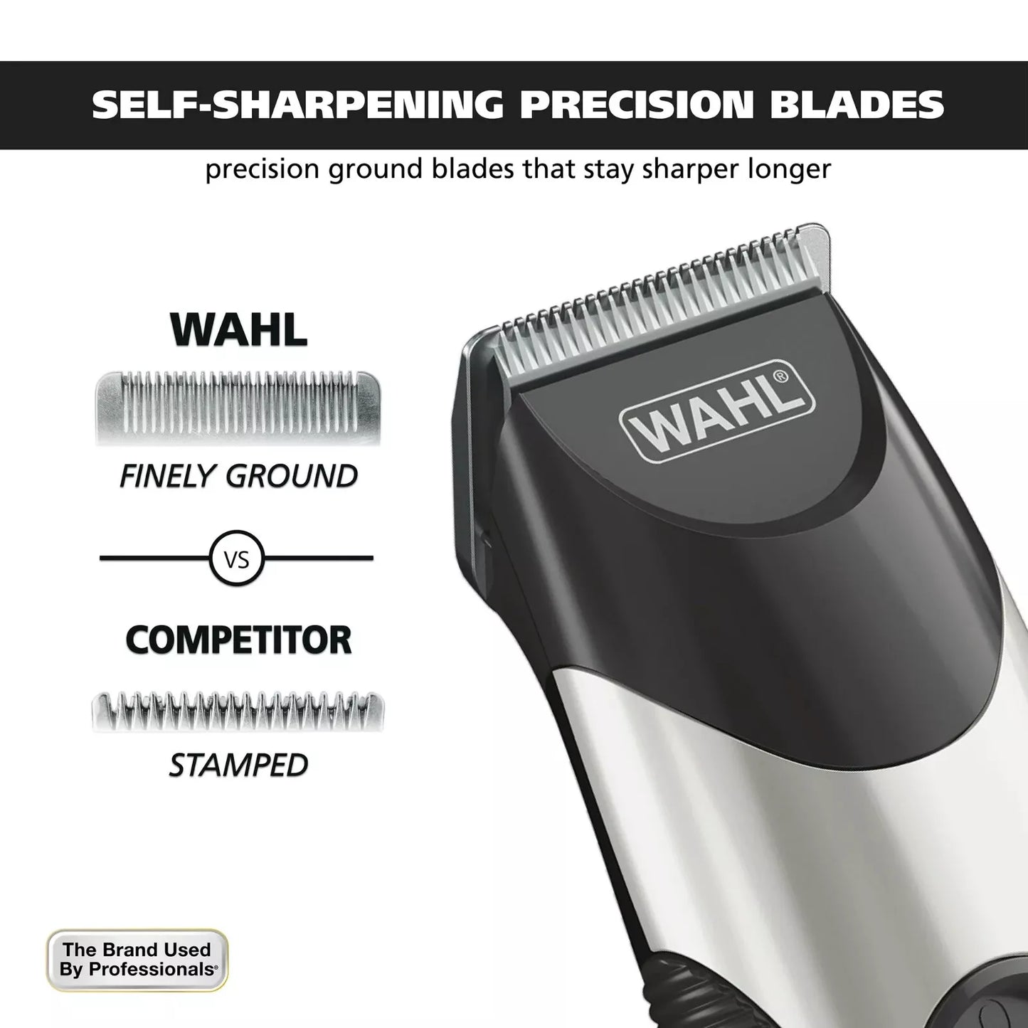 Wahl 9891-108 Color Pro Cord/Cordless Rechargeable Beard Trimmer