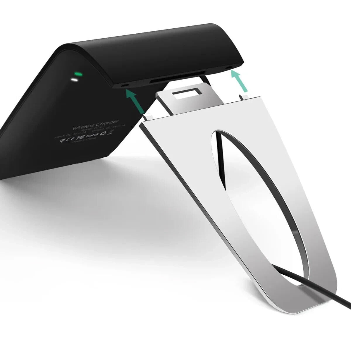 Aukey LC-C1 10W Wireless Fast Charging Stand w/ 3 High Performance Coils