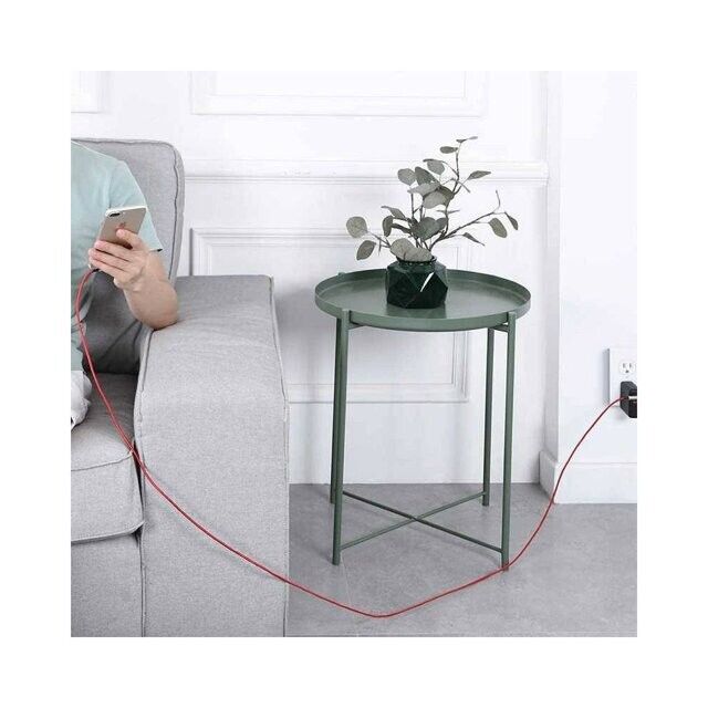 Aukey CB-AL01 USB To Data Cable 2M*2 Black & Red Braided Cable 2 Pack