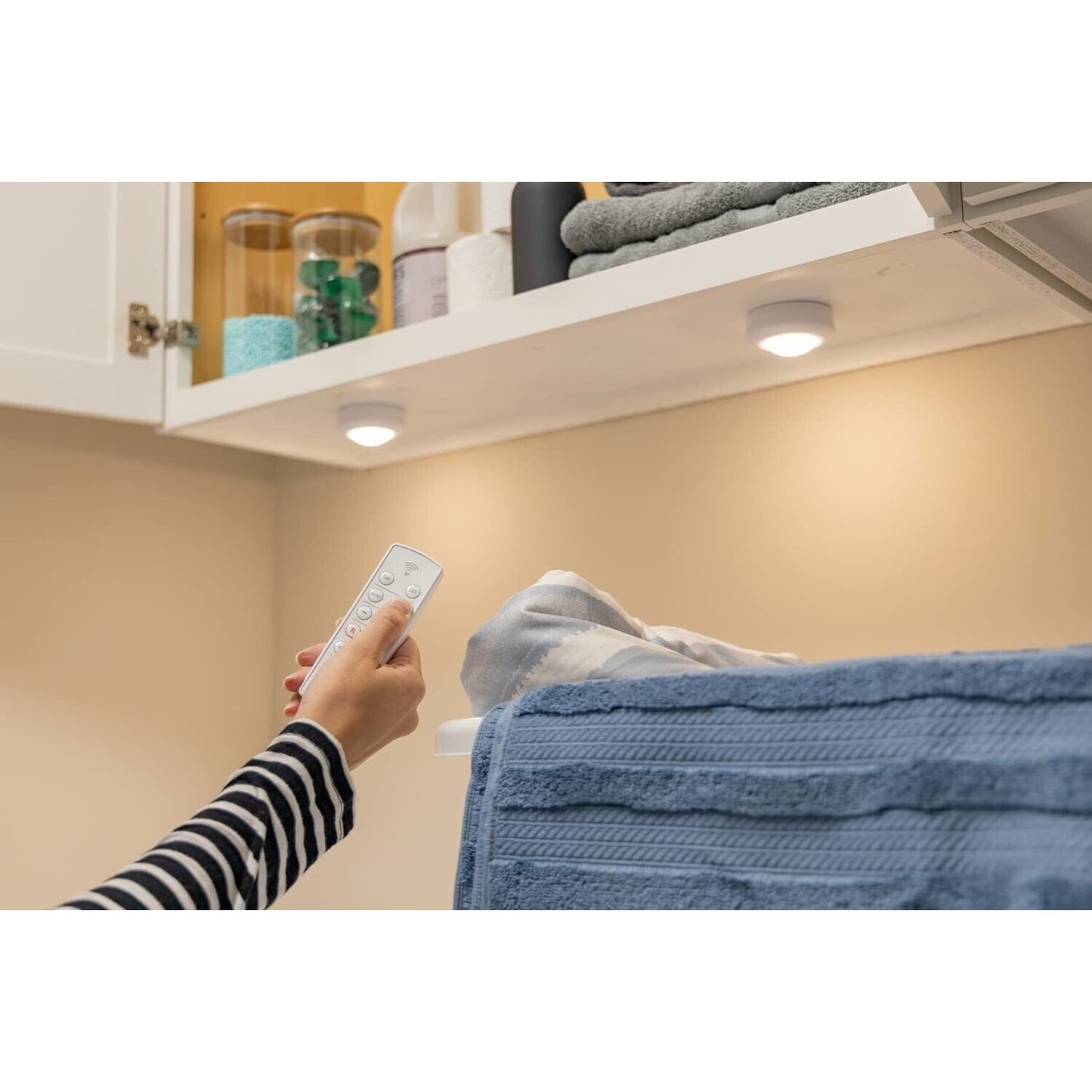 Energizer 3 Pack Wireless LED Color-Changing Puck Lights No Wiring Needed