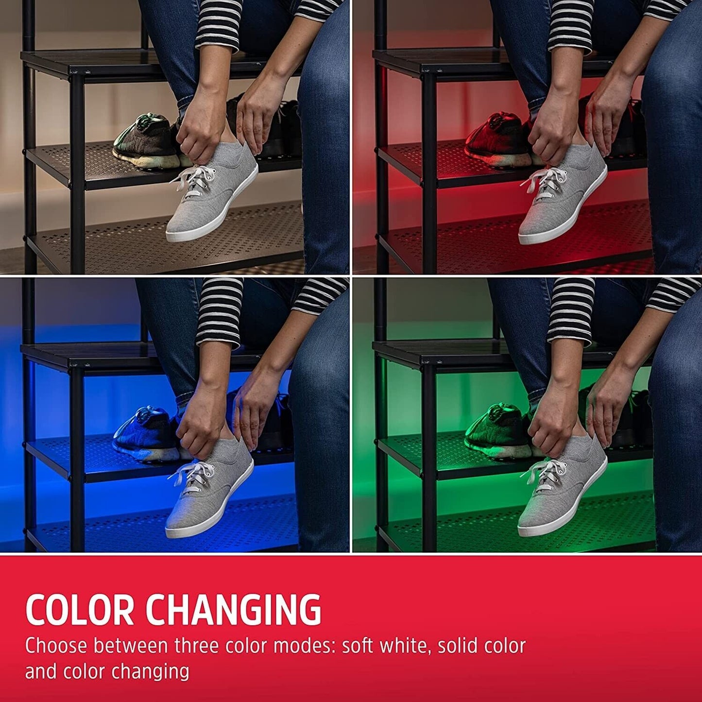 Energizer 3 Pack Wireless LED Color-Changing Puck Lights No Wiring Needed