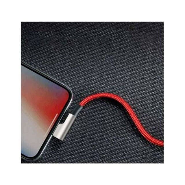 Aukey CB-AL01 USB To Data Cable 2M*2 Black & Red Braided Cable 2 Pack