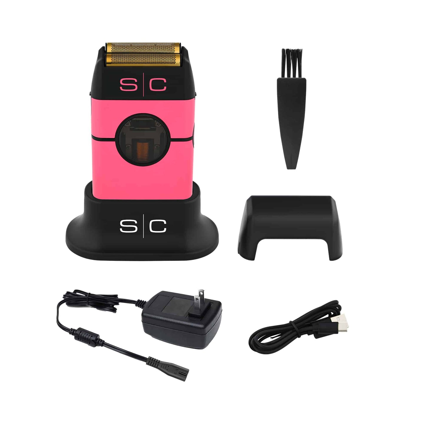 StyleCraft SC807PK Instinct Metal Edition Double Foil Shaver Metal Housing Pink