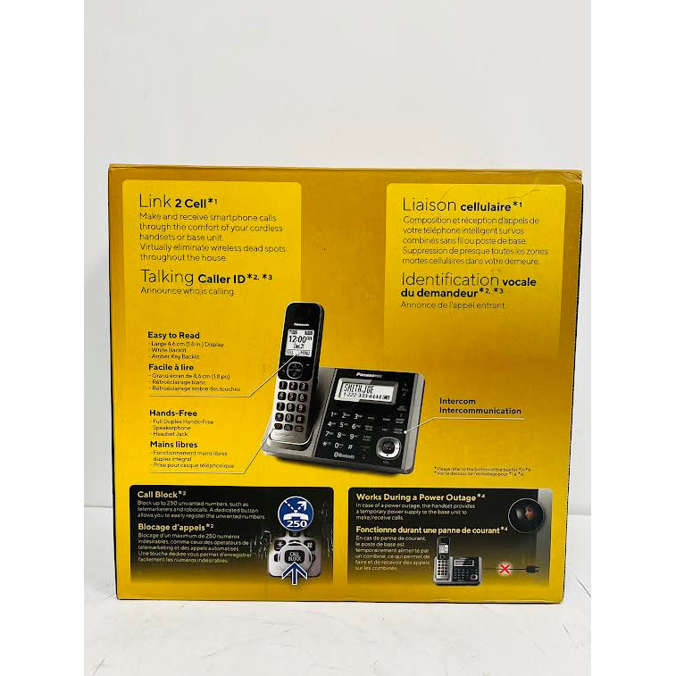 Panasonic KX-TG175C 5 Handsets Cordless Phone System Long Range 13h Battery