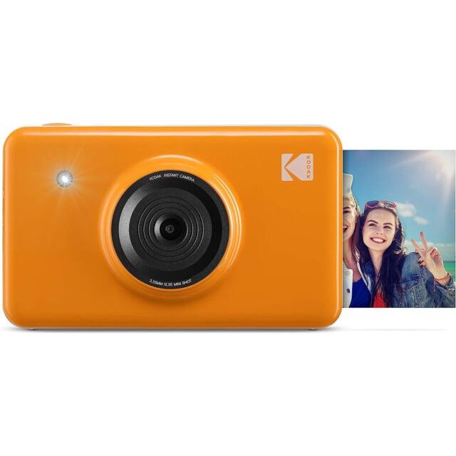 Kodak Mini Shot Instant 10MP Camera Printer Bluetooth 5 Filters Orange/White