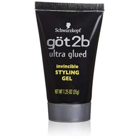 got2b ultra glued Invincible Styling Gel Non-Sticky Crazy Hold 1.25oz