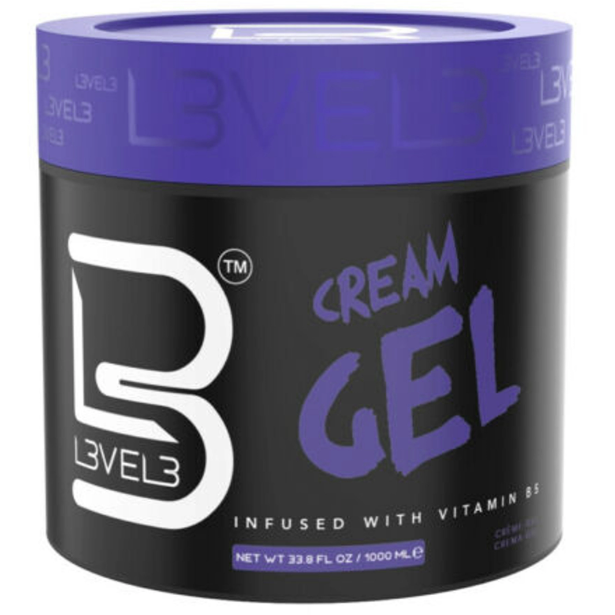 Level 3 Cream Gel Infused with Vitamin B5 Medium Hold 250/500/1000ml