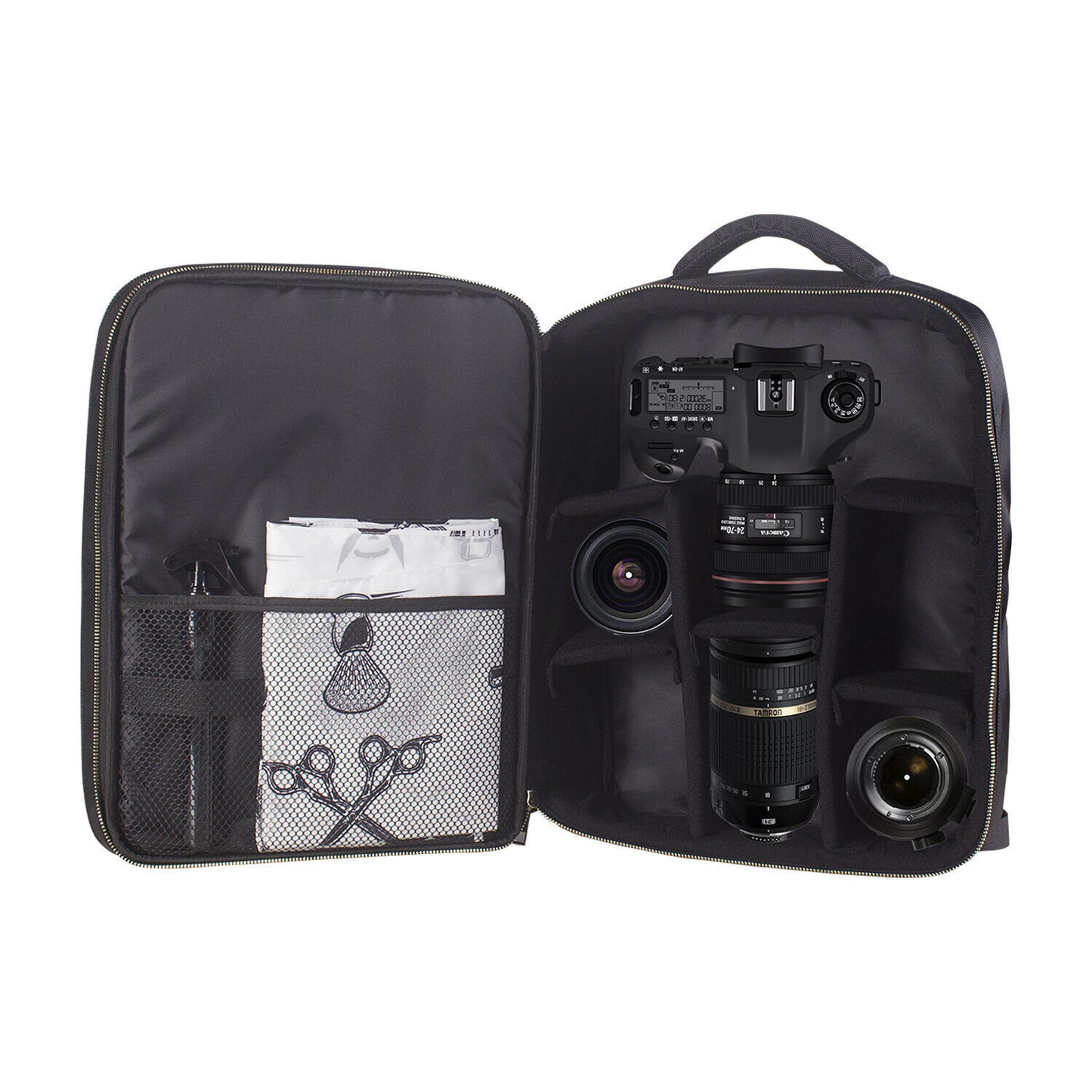 JRL GP20015-G Professional Black Large Premium Backpack For Barber Tools