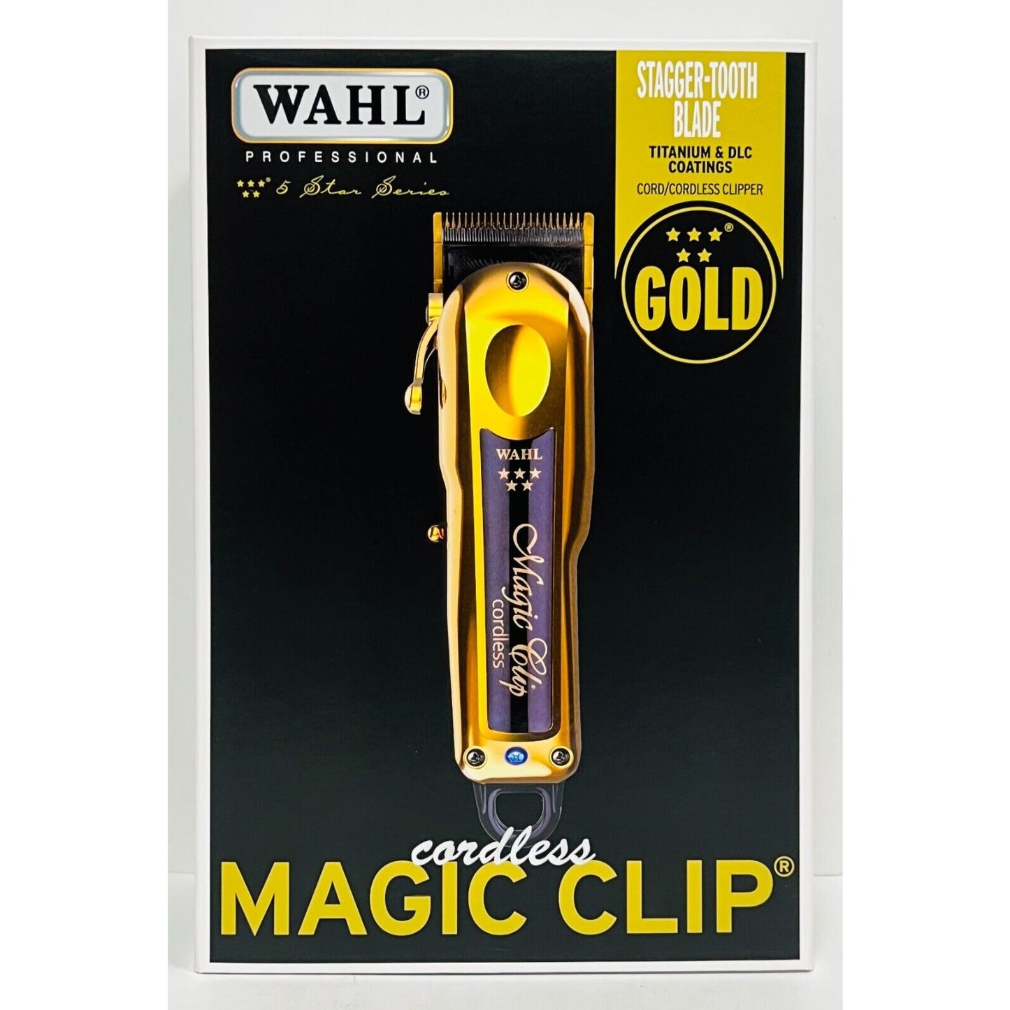 Wahl 8148-700 5-Star Gold Cordless Magic Clip Cordless Stand Limited Edition