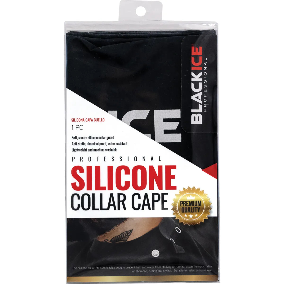 Black Ice #BVE016 Silicone Collar Cape Soft, Secure Silicone Collar Guard