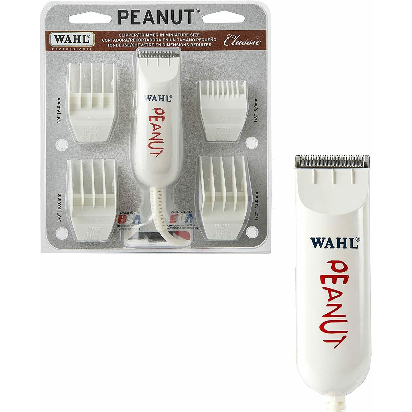 Wahl 8685 Peanut Classic Series Corded Trimmer White