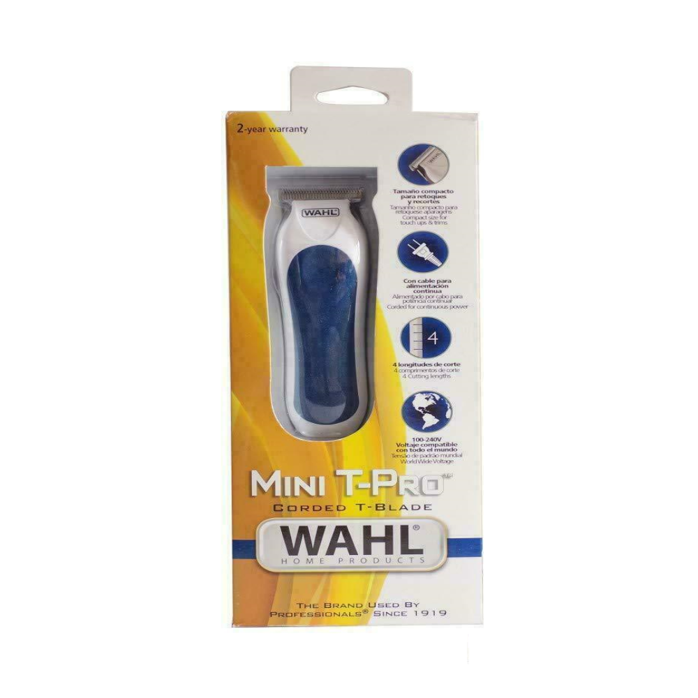 Wahl 9307-108 Mini T-Pro Corded T-Blade Compact Hair Beard Precision Trimmer