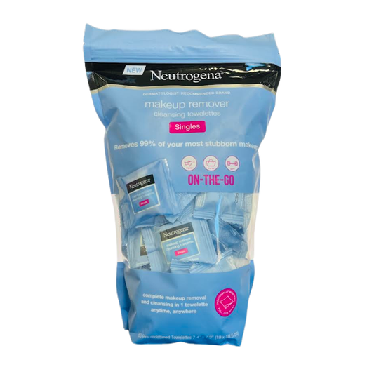Neutrogena Makeup Remover Cleansing Towelettes Singles On-The-Go 60ct