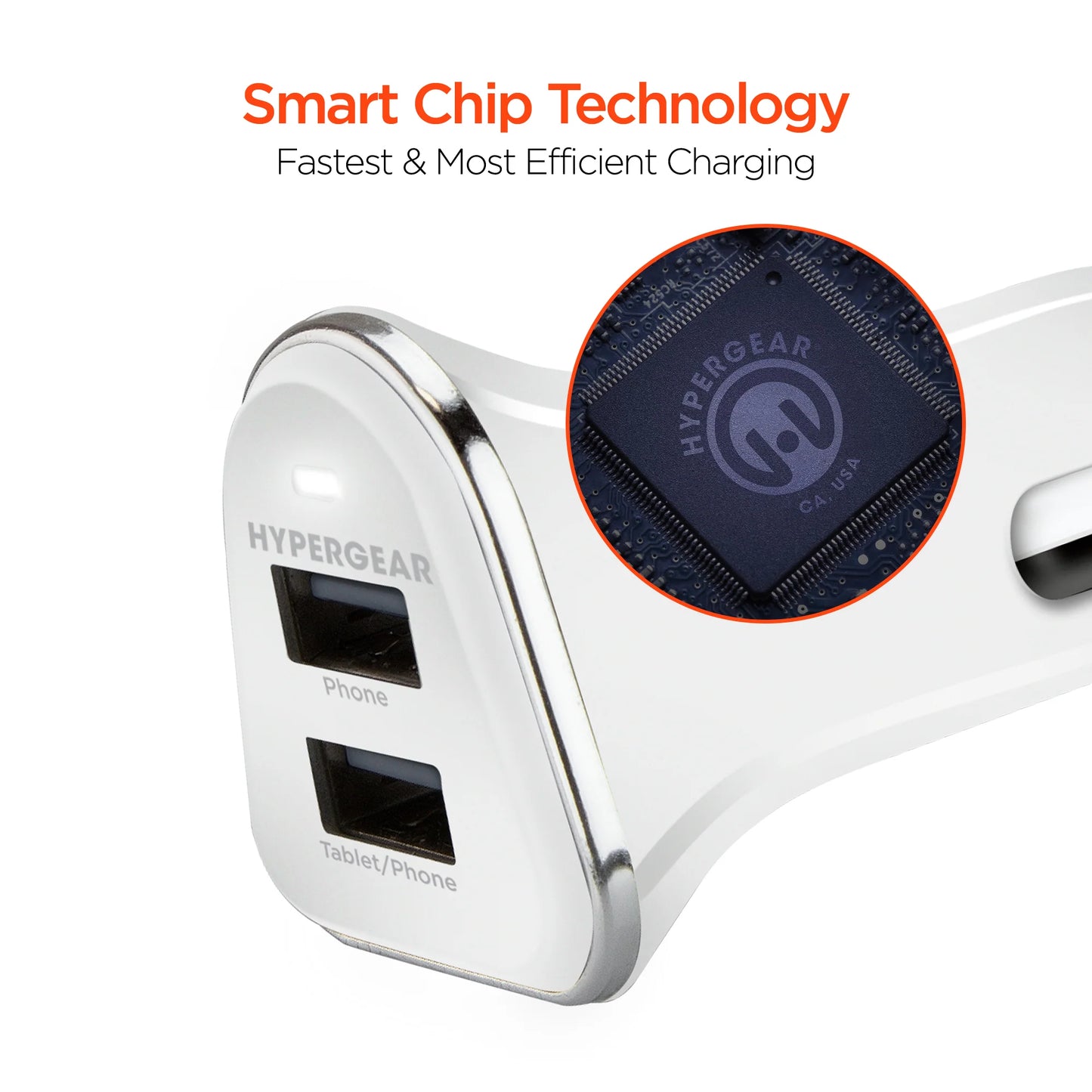 HyperGear Dual USB Car Charger 12W USB + 5W USB 3.4A