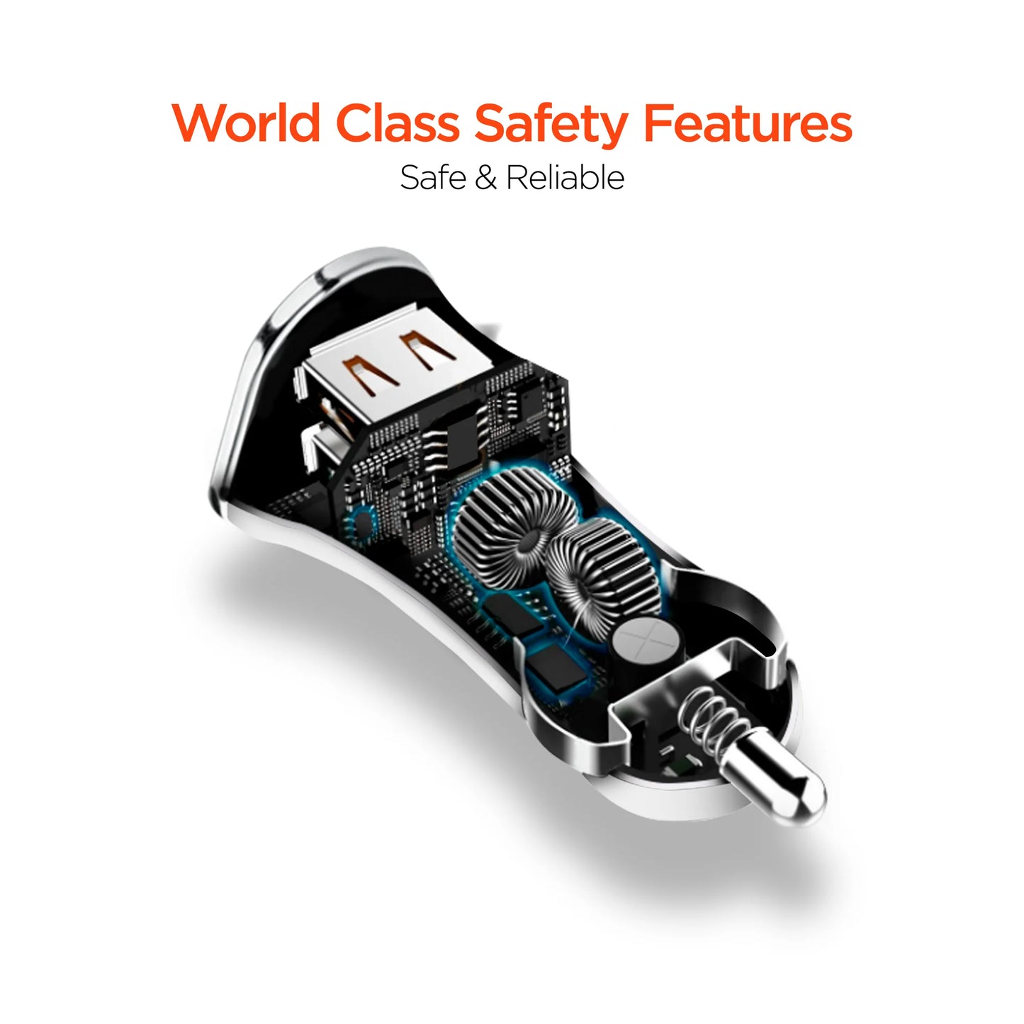 HyperGear Dual USB Car Charger 12W USB + 5W USB 3.4A