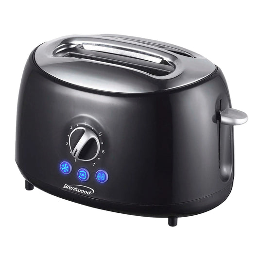 Brentwood TS-270BK Cool Touch 2-Slice Extra Wide Slot Retro Toaster Black