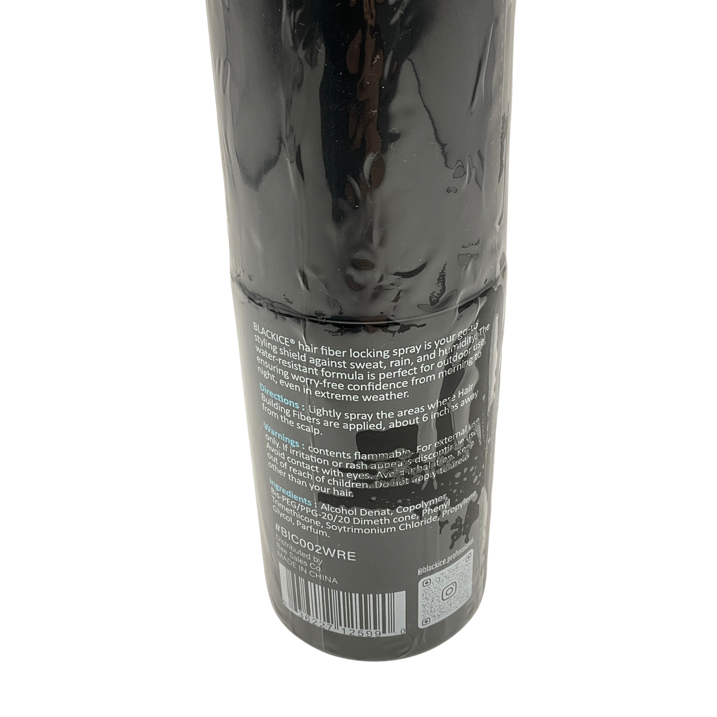 Black Ice BIC002WRE Fiber Lock Spray Water & Sweat Resistant 3.4fl oz