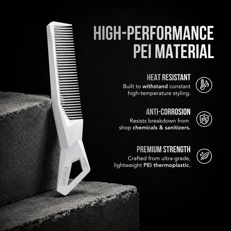 COCCO CCW-T7 Clipper Comb - White