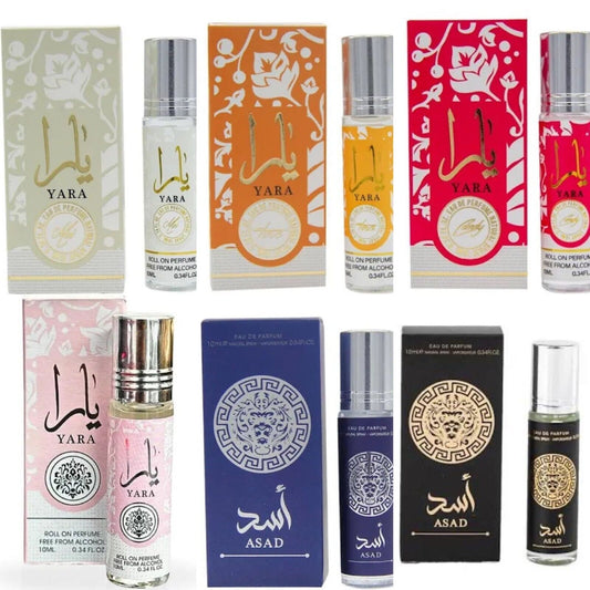 Lattafa Asad/Yara Eau De Parfum 4 Scents Available 10mL 0.34fl oz