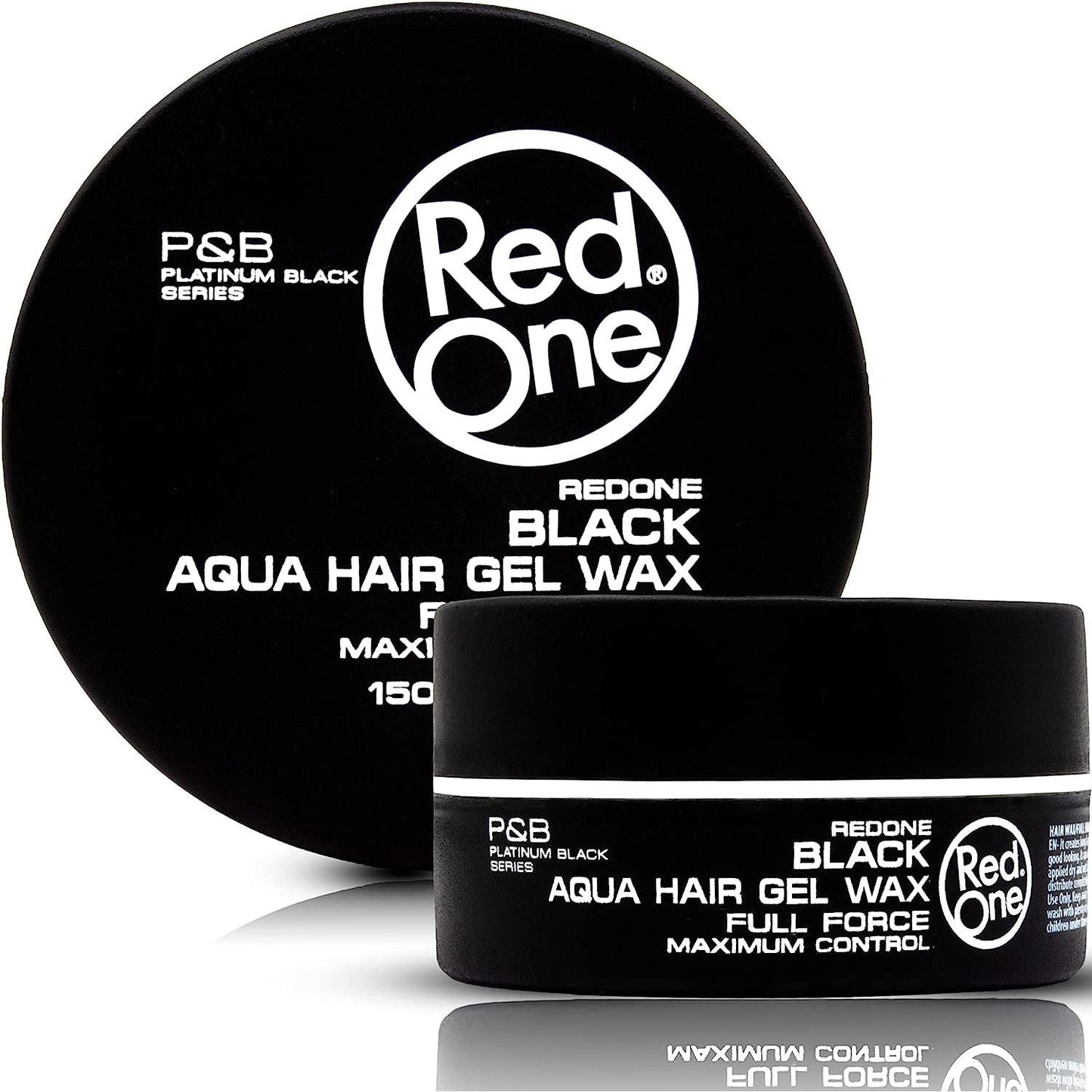 RedOne Black Aqua Hair Gel Wax Full Force Maximum Control 5.07oz