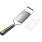 Amazon Basic Course Hand Grater Wide Stainless Steel Blade Soft Grip Grey & Gree