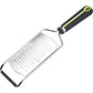 Amazon Basic Course Hand Grater Wide Stainless Steel Blade Soft Grip Grey & Gree